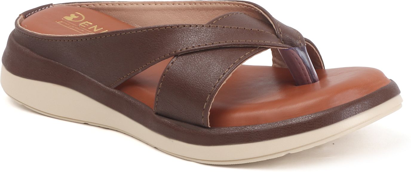 Brown_Synthetic_Leather_Wedges_For_Women
