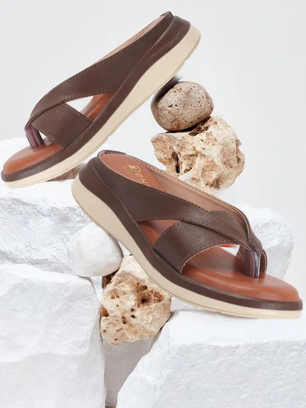 Brown_Synthetic_Leather_Wedges_For_Women