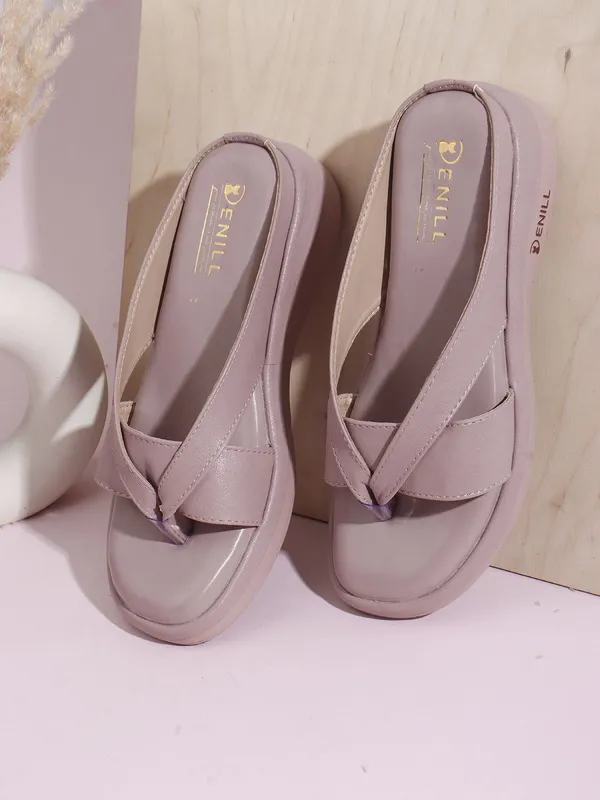Pink_Synthetic_Leather_Wedges_For_Women