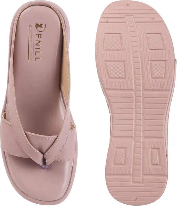Pink_Synthetic_Leather_Wedges_For_Women