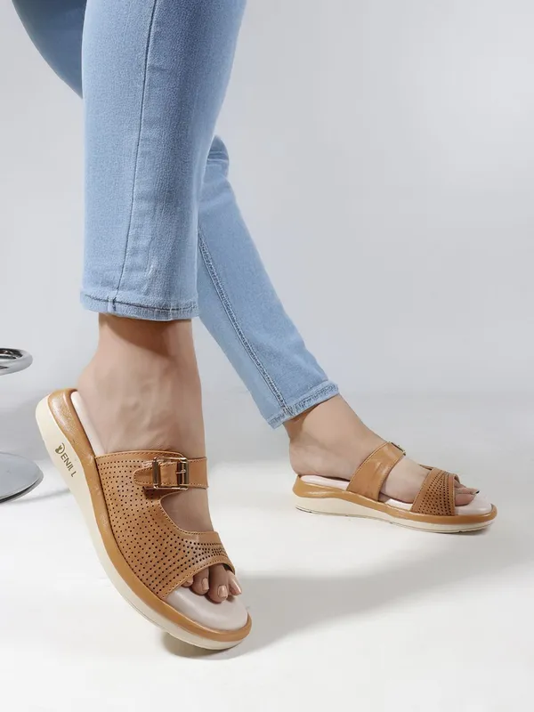 Beige_Synthetic_Leather_Wedges_For_Women