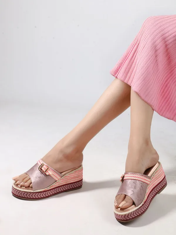 Multicolor_Synthetic_Leather_Wedges_For_Women