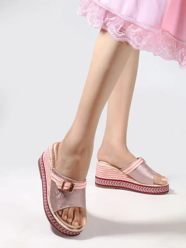 Multicolor_Synthetic_Leather_Wedges_For_Women