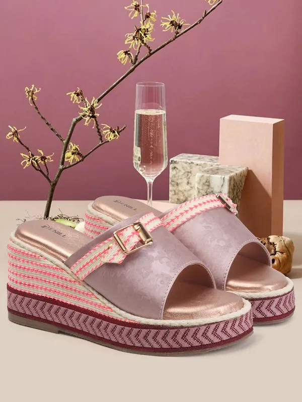 Multicolor_Synthetic_Leather_Wedges_For_Women