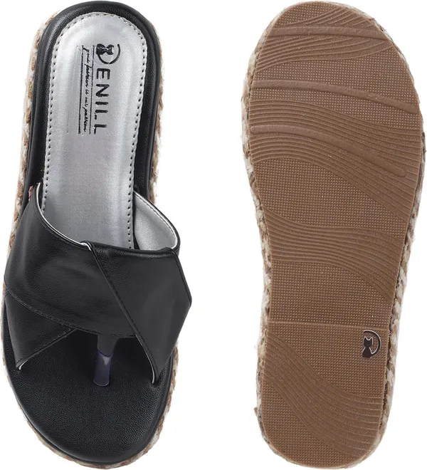 Black_Synthetic_Leather_Wedges_For_Women