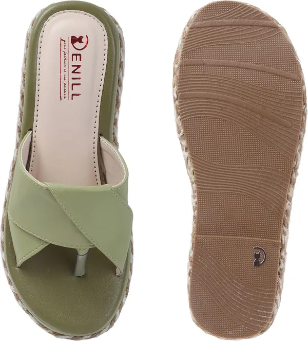 Green_Synthetic_Leather_Wedges_For_Women