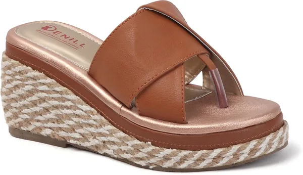 Brown_Synthetic_Leather_Wedges_For_Women