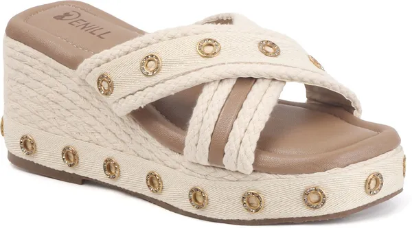 Beige_Synthetic_Leather_Wedges_For_Women