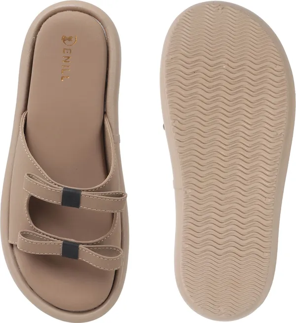 Beige_Synthetic_Leather_Wedges_For_Women