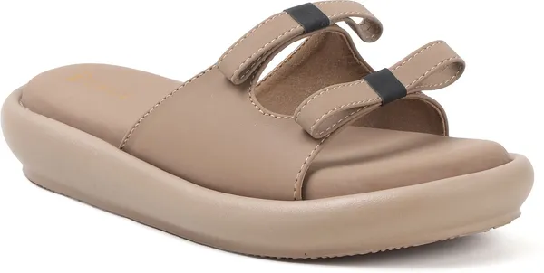 Beige_Synthetic_Leather_Wedges_For_Women