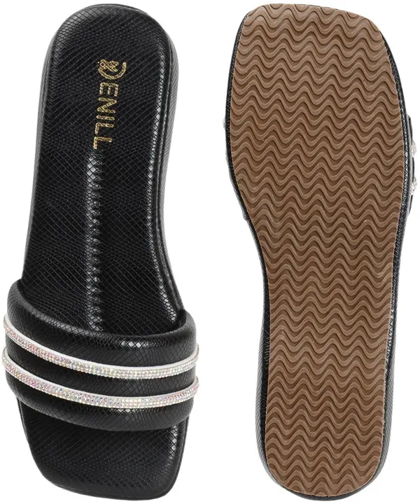 Black_Synthetic_Leather_Wedges_For_Women