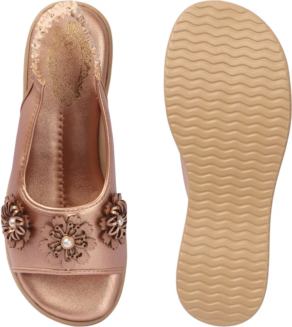 Gold_Synthetic_Leather_Wedges_For_Women