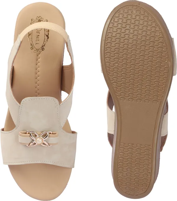 Beige_Synthetic_Leather_Wedges_For_Women