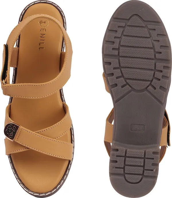 Beige_Synthetic_Leather_Wedges_For_Women