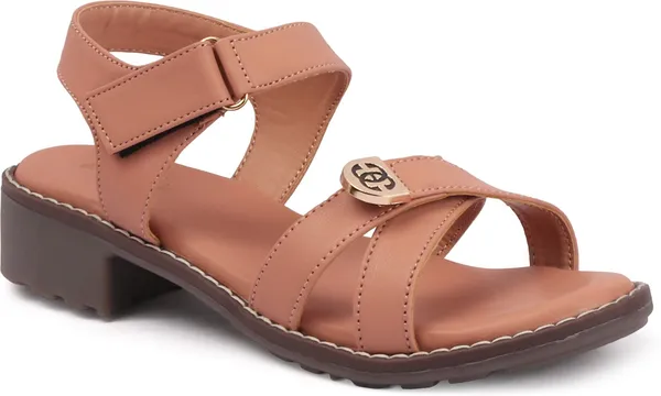 Pink_Synthetic_Leather_Wedges_For_Women