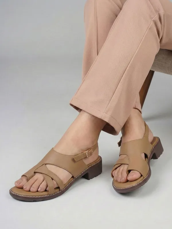Beige_Synthetic_Leather_Wedges_For_Women