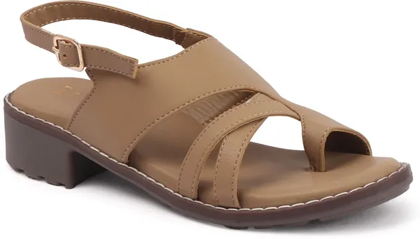 Beige_Synthetic_Leather_Wedges_For_Women