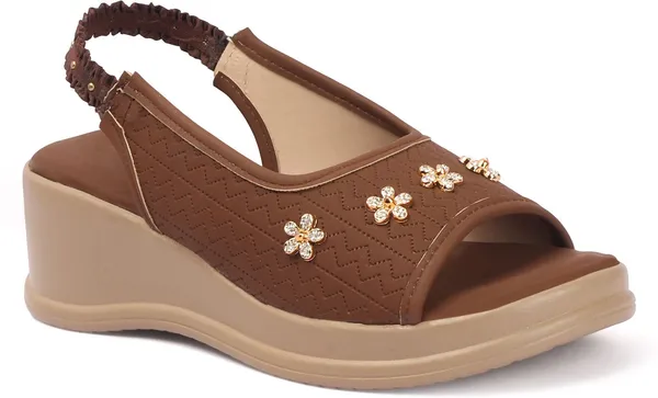 Brown_Synthetic_Leather_Wedges_For_Women