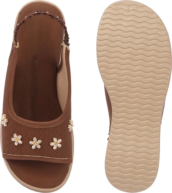 Brown_Synthetic_Leather_Wedges_For_Women