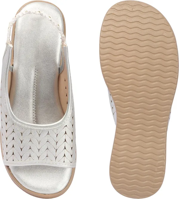 Silver_Synthetic_Leather_Wedges_For_Women