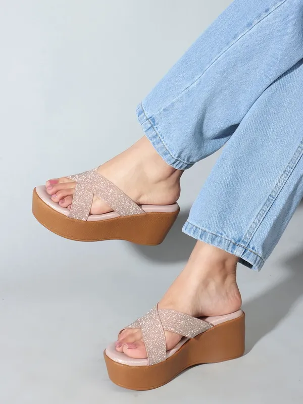 Pink_Synthetic_Wedges_For_Women
