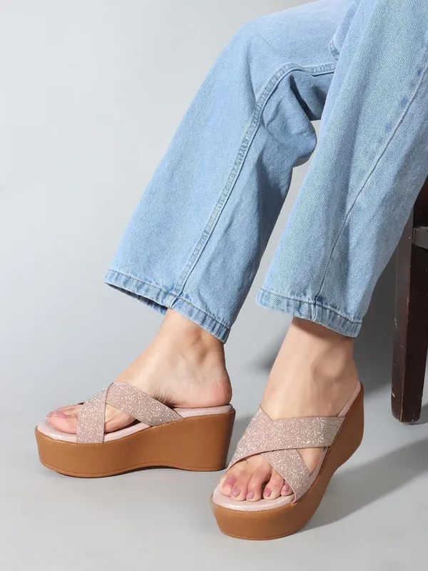Pink_Synthetic_Wedges_For_Women