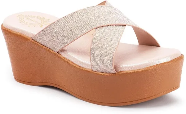 Pink_Synthetic_Wedges_For_Women