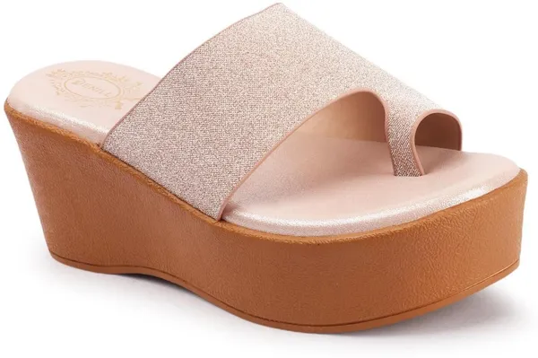 Pink_Synthetic_Wedges_For_Women