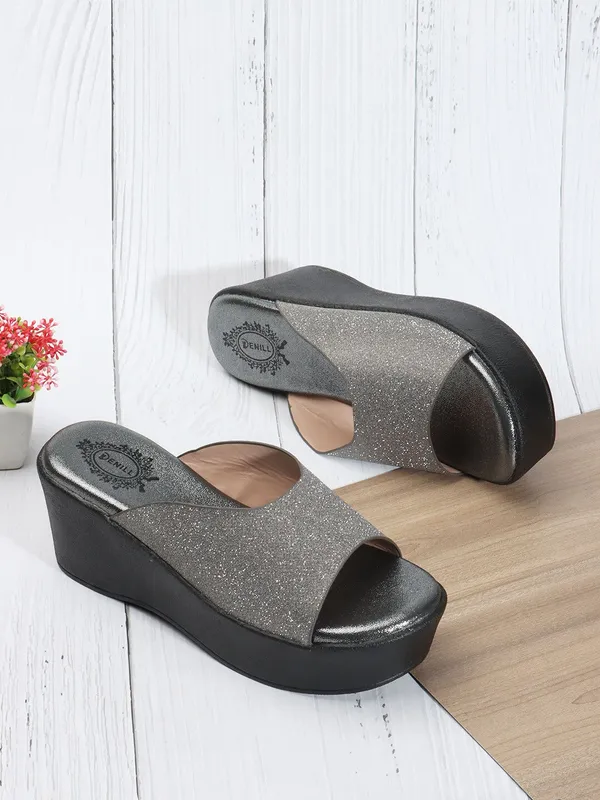 Grey_Synthetic_Wedges_For_Women