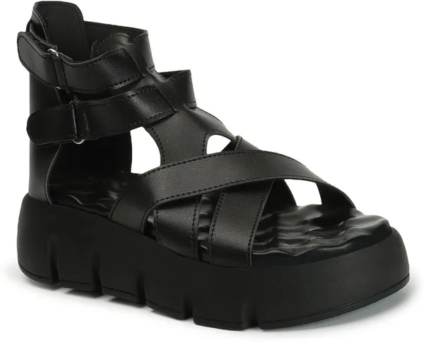 Black_Synthetic_Leather_Wedges_For_Women