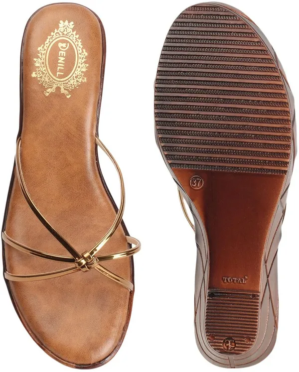 Copper_Synthetic_Leather_Wedges_For_Women