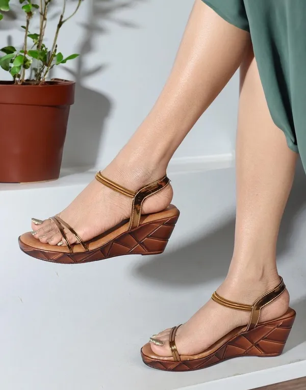Copper_Synthetic_Leather_Wedges_For_Women