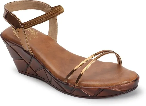 Copper_Synthetic_Leather_Wedges_For_Women
