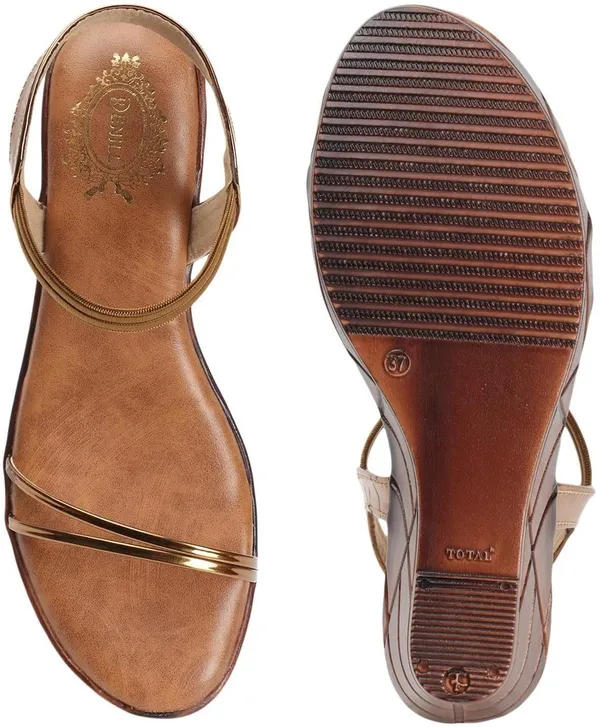 Copper_Synthetic_Leather_Wedges_For_Women