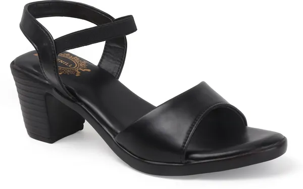 Black_Synthetic_Leather_Heels_For_Women