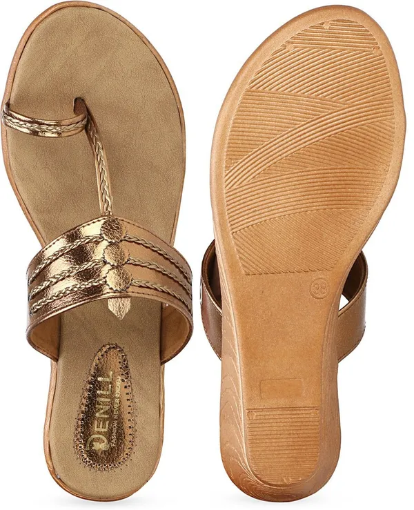 Copper_Synthetic_Leather_Wedges_For_Women
