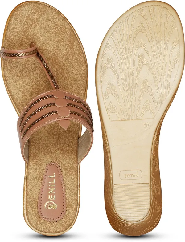 Pink_Synthetic_Leather_Wedges_For_Women