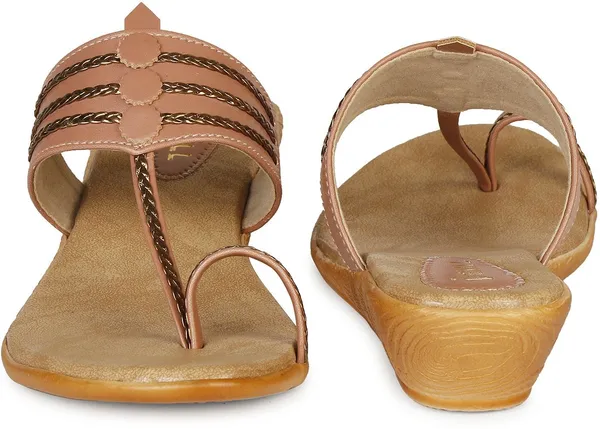 Pink_Synthetic_Leather_Wedges_For_Women