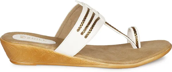 White_Synthetic_Leather_Wedges_For_Women