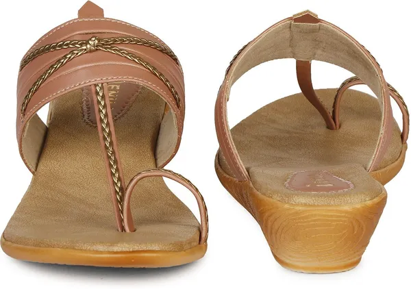 Pink_Synthetic_Leather_Wedges_For_Women