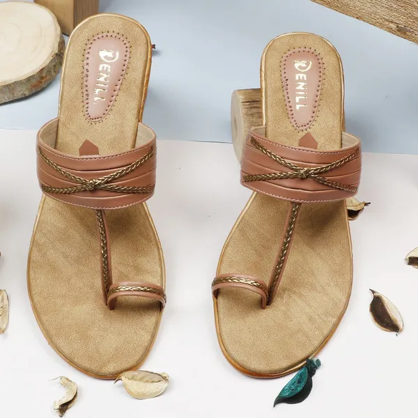 Pink_Synthetic_Leather_Wedges_For_Women