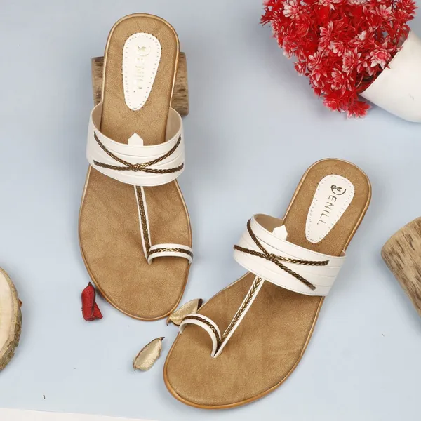 White_Synthetic_Leather_Wedges_For_Women