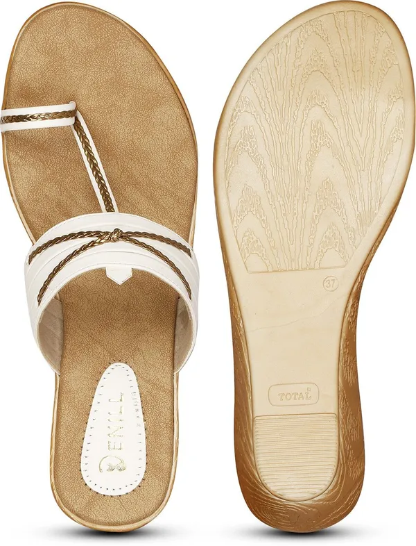 White_Synthetic_Leather_Wedges_For_Women