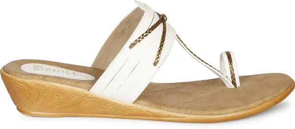 White_Synthetic_Leather_Wedges_For_Women