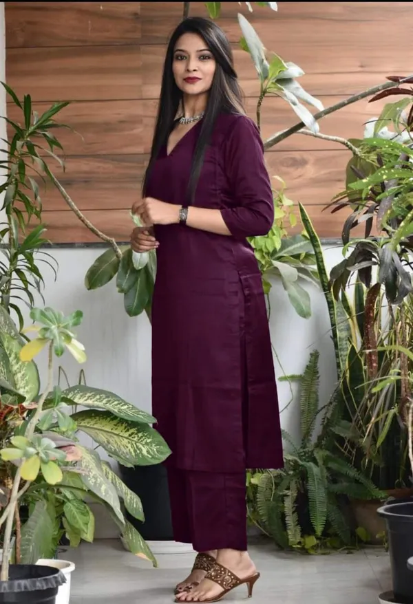 Maroon_Rayon_Co_Ord_Set_For_Women_And_Girls