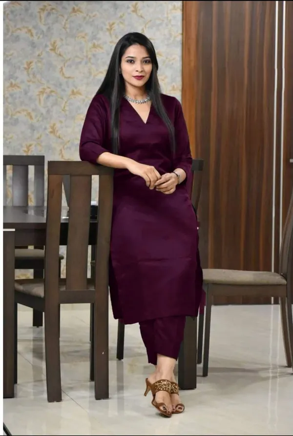 Maroon_Rayon_Co_Ord_Set_For_Women_And_Girls