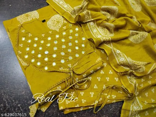 Green_Premium_Cotton_Anarkali_Kurta_Pant_And_Dupatta_For_Women_And_Girls