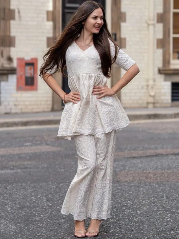 Off-White_Premium_Cotton_Chickenkari_Co_Ord_Set_For_Women_And_Girls