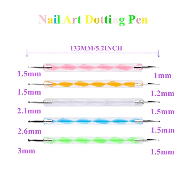 Multicolor_Embossing_Stylus_Double_End_Tracing_Dotting_Pen_Tool_Set_For_Nail_Art_&_Carbon_Transfer_Paper_Painting_Pottery_Clay_Indentation_-_5_Pcs