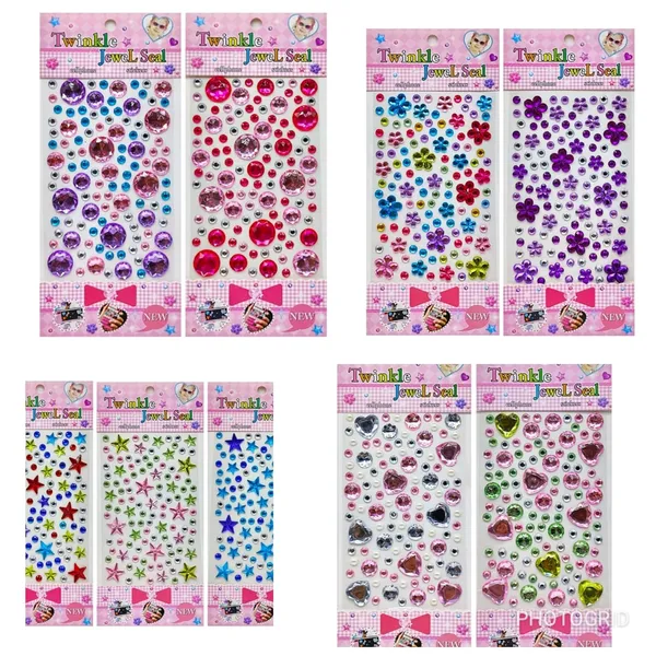 Multicolor_Crystal_Stickers,_Craft_Stickers,_School_Projects_Diy_Stickers_For_Kids_Teens_Gem_Stone_Multi_Design_Multi_Colours_Multi_Size_5_Sheets